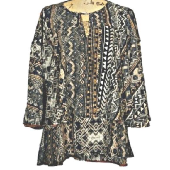 Mystree 3/4 Sleeve Blouse Size S - Picture 1 of 3